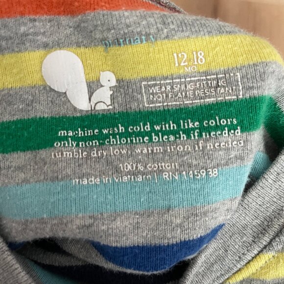 Rainbow stripe pajamas set - Picture 2 of 2